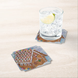 Dessous-de-verre En Papier Maison de pain d'épices