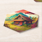 Dessous-de-verre En Papier Maison traditionnelle philippine-36543 (Incliné)