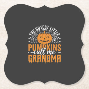 Dessous-de-verre En Papier Maman Citrouille Mignonne Dessin Halloween_1