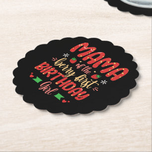 Dessous-de-verre En Papier Maman Du Berry Premier Anniversaire Fille Mère Amu