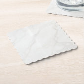 Dessous-de-verre En Papier Marbre Blanc (Incliné)