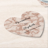 Dessous-de-verre En Papier Marbre Brown rustique (Incliné)