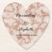 Dessous-de-verre En Papier Marbre Brown rustique (Devant)