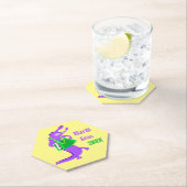 Dessous-de-verre En Papier Mardi Gras Alligator (En situation)