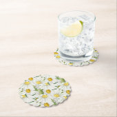 Dessous-de-verre En Papier Marguerites (En situation)