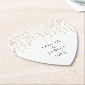 Dessous-de-verre En Papier Mariage (Incliné)