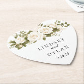 Dessous-de-verre En Papier Mariage (Incliné)