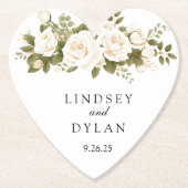 Dessous-de-verre En Papier Mariage (Devant)