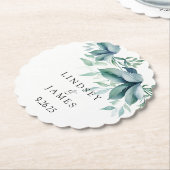 Dessous-de-verre En Papier Mariage (Incliné)