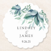 Dessous-de-verre En Papier Mariage (Devant)