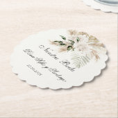 Dessous-de-verre En Papier Mariage Boho espagnol (Incliné)