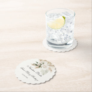 Dessous-de-verre En Papier Mariage Boho espagnol