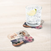 Dessous-de-verre En Papier Mariage de collage photo simple et élégant mariée (En situation)