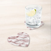 Dessous-de-verre En Papier Mariage de verre rose (En situation)