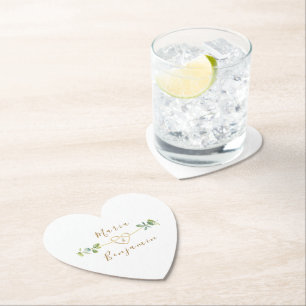 Dessous-de-verre En Papier Mariage d'eucalyptus