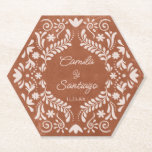 Dessous-de-verre En Papier Mariage rustique en terre cuite<br><div class="desc">Ajoutez du charme rustique à vos tables avec ce dessous de verre en papier mariage en terre cuite. Idéal pour un thème mariage de chute ou de boho,  et facile à personnaliser pour votre journée spéciale. Associez-le à d'autres objets correspondants dans notre collection.</div>