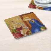 Dessous-de-verre En Papier Marie et Ange de l'Annonciation (Incliné)