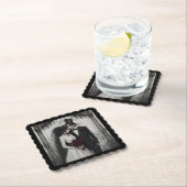 Dessous-de-verre En Papier Mariée et fille gothique (En situation)