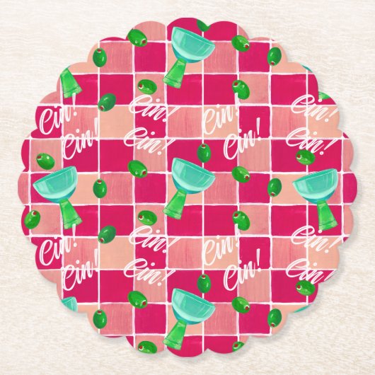 Dessous-de-verre En Papier Martini Paper Coaster (Devant)