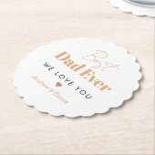 Dessous-de-verre En Papier Meilleur papa (Incliné)