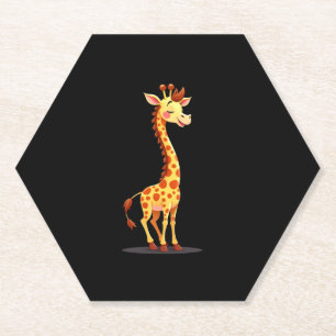 Dessous-de-verre En Papier Meilleure Giraffe Art Pour Hommes Femmes Giraffe A