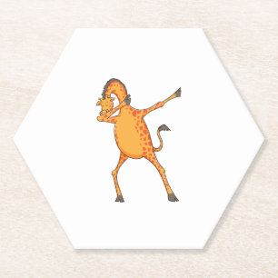 Dessous-de-verre En Papier Meilleure Giraffe Art Pour Hommes Femmes Giraffe A