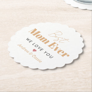 Dessous-de-verre En Papier Meilleure maman jamais