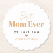 Dessous-de-verre En Papier Meilleure maman jamais (Devant)