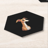 Dessous-de-verre En Papier Meilleure vie avec Arabian Greyhound Long Sleeve T (Incliné)