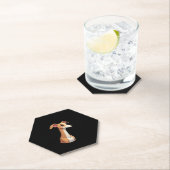 Dessous-de-verre En Papier Meilleure vie avec Arabian Greyhound Long Sleeve T (En situation)