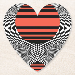 Dessous-de-verre En Papier Memphis OpArt