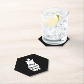 Dessous-de-verre En Papier MEOWY Christmas (En situation)