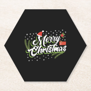 Dessous-de-verre En Papier Merry Christmas