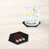 DESSOUS-DE-VERRE EN PAPIER MERRY CHRISTMAS GNOMES (En situation)