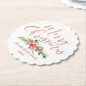 Dessous-de-verre En Papier Merry Mistletoe | (Incliné)