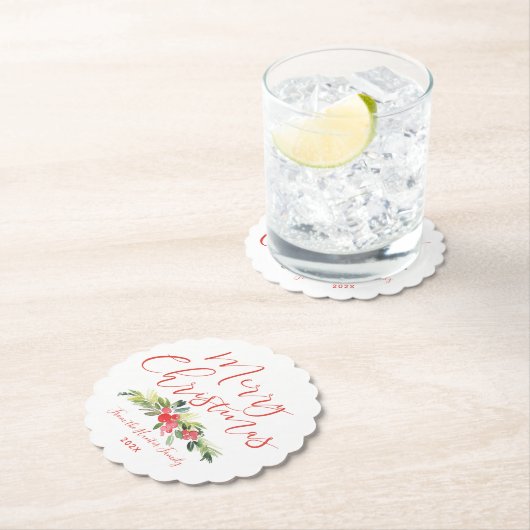 Dessous-de-verre En Papier Merry Mistletoe | (En situation)