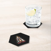 Dessous-de-verre En Papier Merry Pitmas Pitbull Dog Ugly Christmas Sweater Tr (En situation)