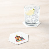 Dessous-de-verre En Papier Merry Woofmas - Merry Christmas For Dog Lovers (4) (En situation)