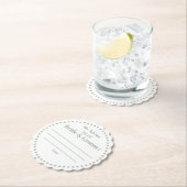 Dessous-de-verre En Papier Mes conseils pour les mariés Classic Sage Green  (En situation)