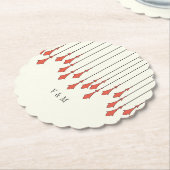 Dessous-de-verre En Papier Midnight Autumn Wedding (Incliné)