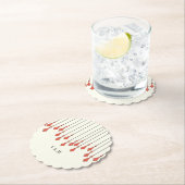 Dessous-de-verre En Papier Midnight Autumn Wedding (En situation)