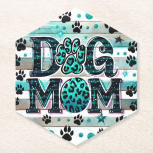 Dessous-de-verre En Papier Mignonne maman chien