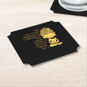 Dessous-de-verre En Papier Mindfulness Compassion Aimer Kindness Cadeau (Incliné)