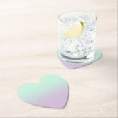 Dessous-de-verre En Papier Mint Esthétique Pastel Et Ombre Gradient Lilac (En situation)