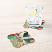 Dessous-de-verre En Papier Miss Meow - Late Night Bar Series (En situation)