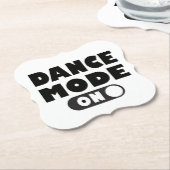 Dessous-de-verre En Papier Mode Danse Activé, Danseur, Citation de danse (Incliné)