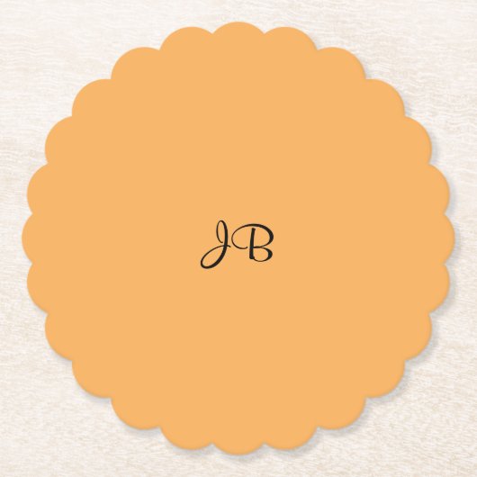 Dessous-de-verre En Papier Modèle couleur uni jaune or (Devant)