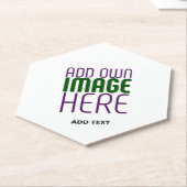 DESSOUS-DE-VERRE EN PAPIER MODÈLE DE TEXTE D'IMAGE BLANCHE SIMPLE MODERNE (Incliné)