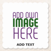 DESSOUS-DE-VERRE EN PAPIER MODÈLE DE TEXTE D'IMAGE BLANCHE SIMPLE MODERNE (Devant)