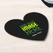 DESSOUS-DE-VERRE EN PAPIER MODÈLE DE TEXTE D'IMAGE NOIRE SIMPLE ET MODERNE (Incliné)